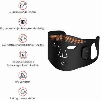 Infrarød LED maske